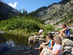 Rock Creek Lake-People relaxing